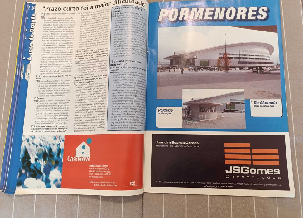 Revista O Jogo A Casa Dragão + Fotos Gigantes Estádio Plantel Ano  FCP
