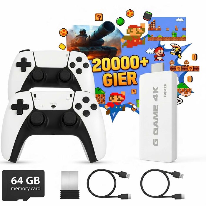 Konsola Retro HDMI 20000+ Gier Pegazus PS1 NES Emulatory + 2 Pady