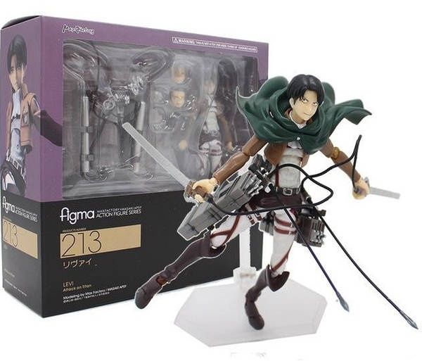 Anime figure attack on titan Levi Ackerman figma