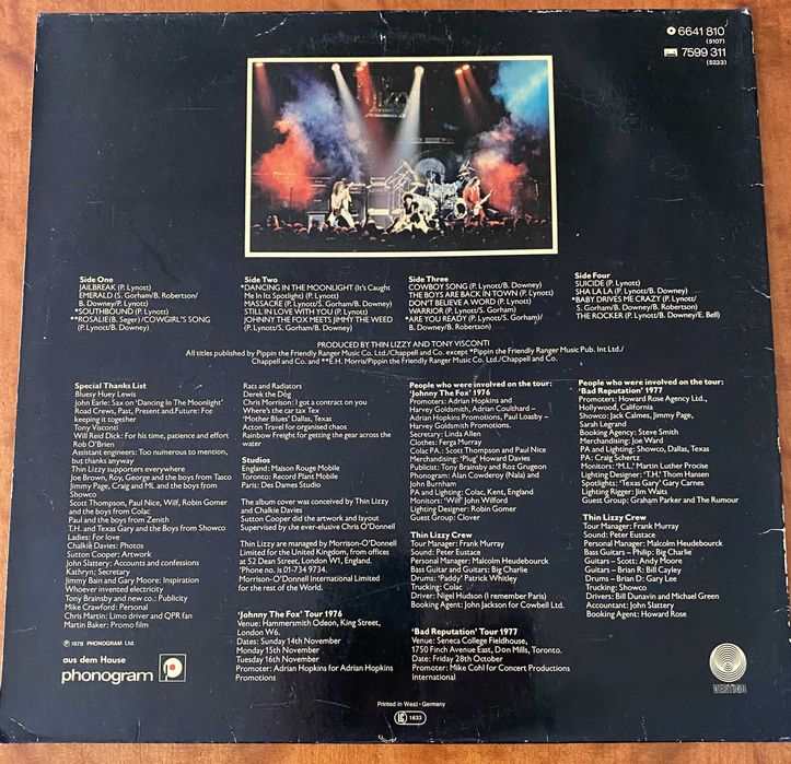 Thin Lizzy Live and Dangerous 2 PL winyl
