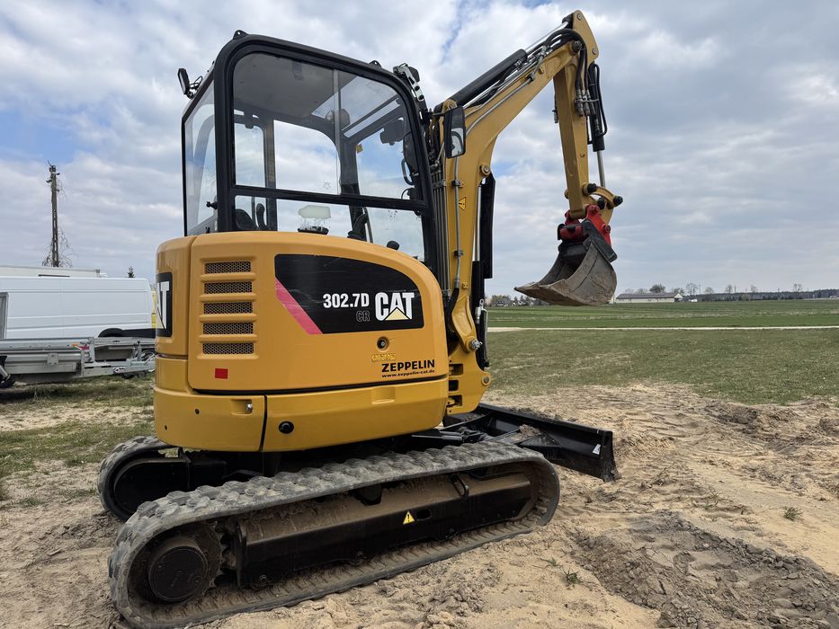 Cat 302.7 2020r 2 łyzki Faktura Vat Minikoparka Gąsienicowa