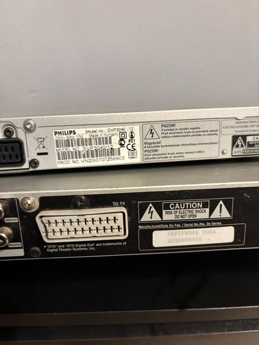 Dvd OlgDV8761V oraz PhilipsDVP 30 40 pilot brak