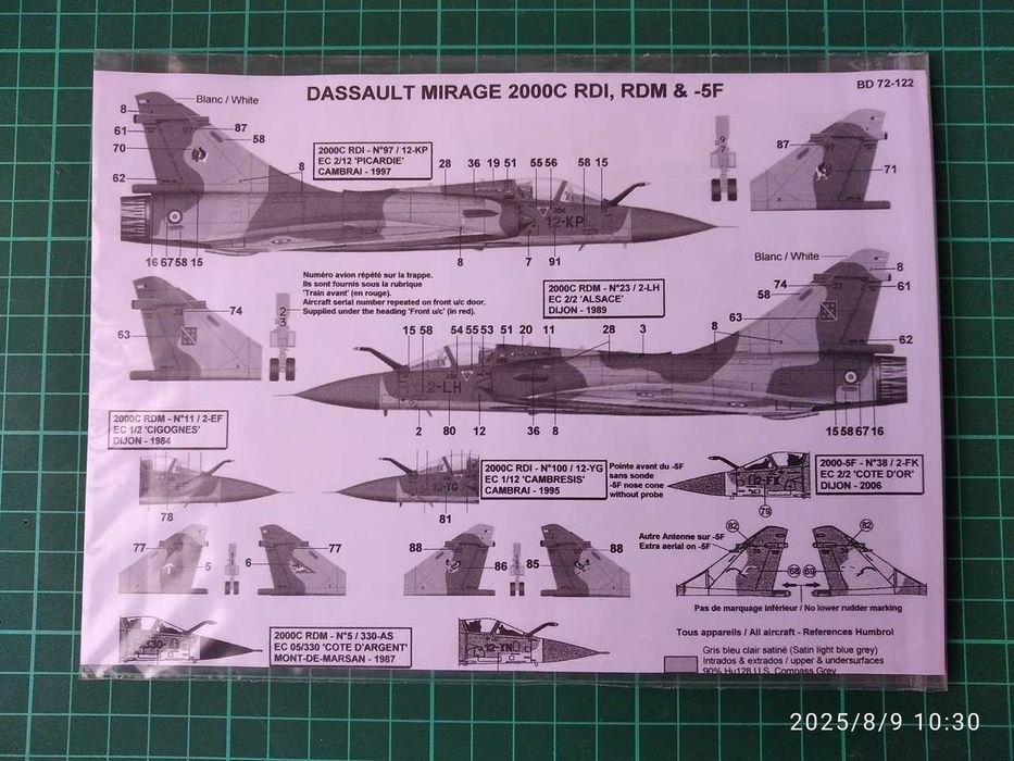 Kits Modelismo 1/72 - Decalques Aviação Militar