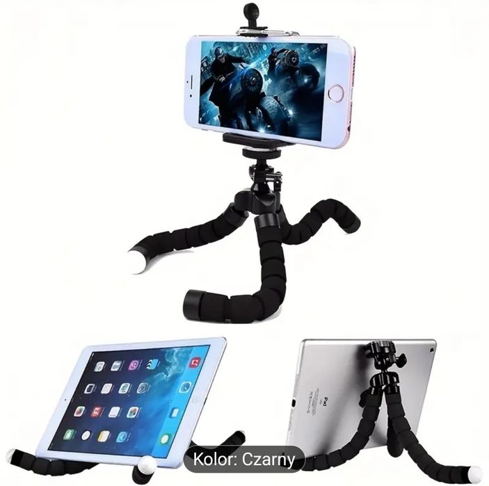Uniwersalny stojak, trójnóg z uchwytem do telefonu