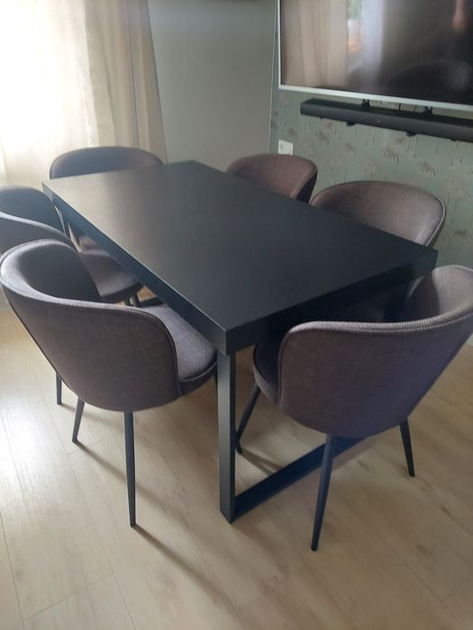 stół IKEA Tarsele ,krzesła JYSK Risskov