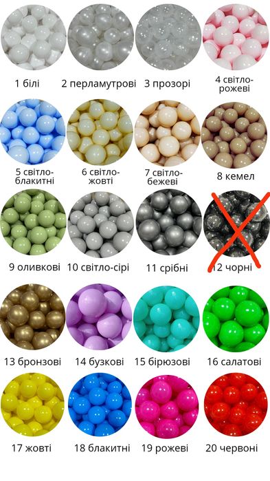 Сухий басейн для дитини з кульками і без. Наложка. Бассейн с шариками