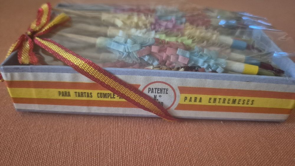 Palitos e velas antigas
