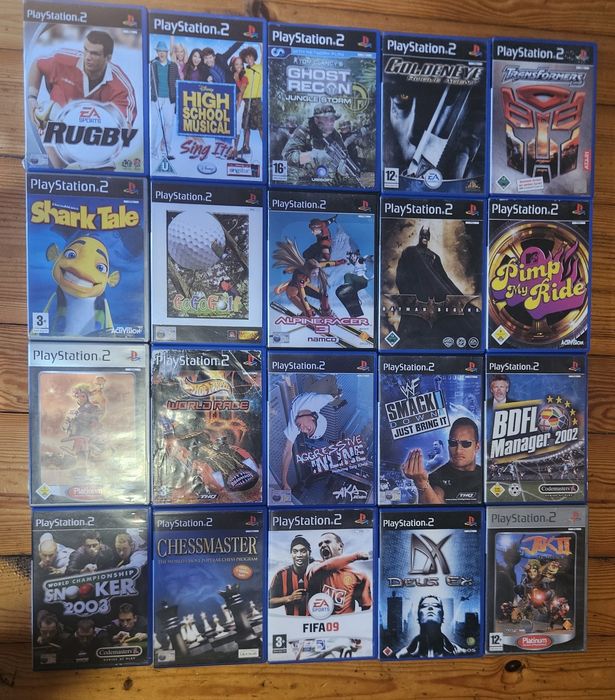 Gry na PS2 (20 gier - 150 zł) (wszystko,zestaw lub pojedynczo)