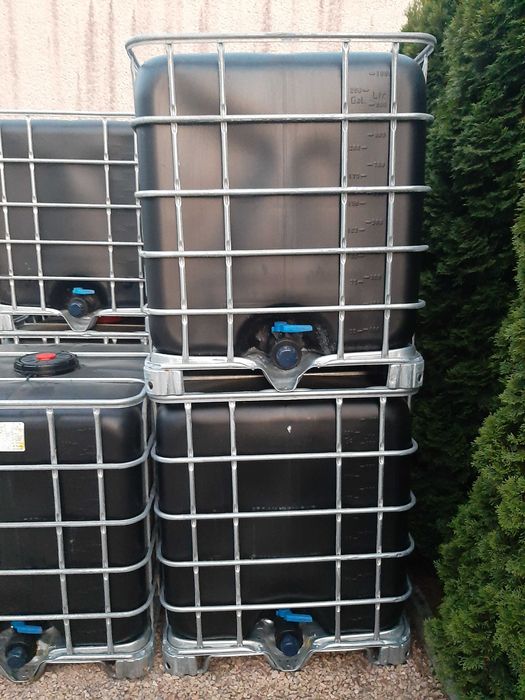 Mauzer 1000l czarny Zbiornik, Paletopojemnik   Spożywka