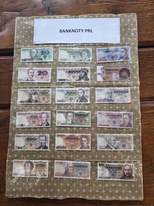 Banknoty magnesy z czasów PRL cała kolekcja.