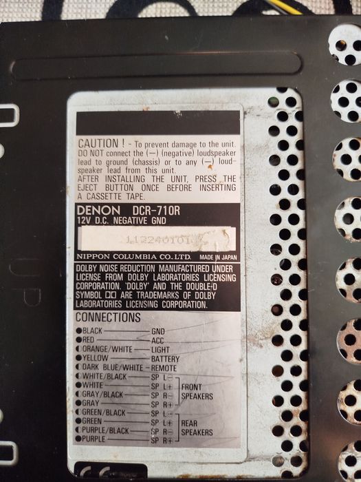 Radioodtwarzacz denon dcr-710r