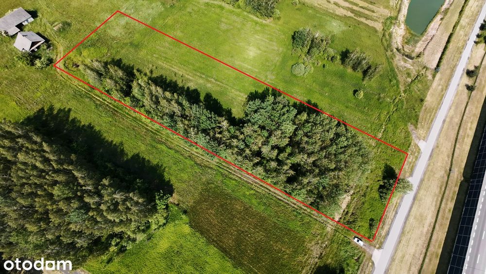 Działka inwestycyjna 7100 m² z mediami autostrada A4 – pohled 2
