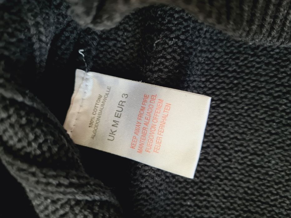 Sweter męski z golfem bawełna r. M basic zima