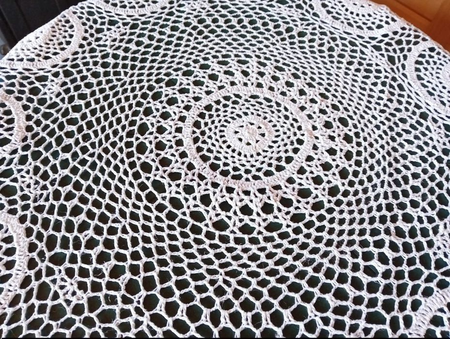 Obrus okrągły szydełko Średnica 120 cm