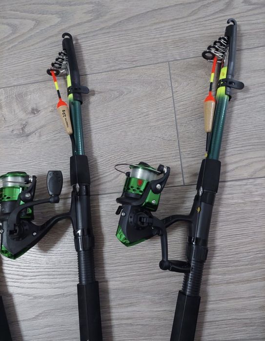 Удочки спінінги Rumpol Strong 2.1м з катушкою та повною оснасткою
