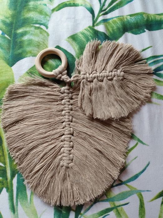 Makrama liść boho