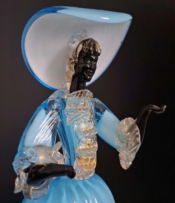 Figurka damy Murano ok 1960 r.