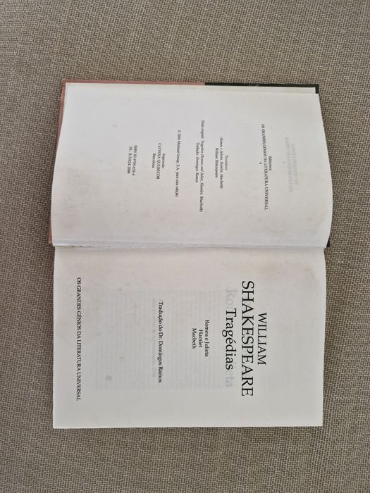 Romeu e Julieta, Hamlet e Macbeth, de Shakespeare