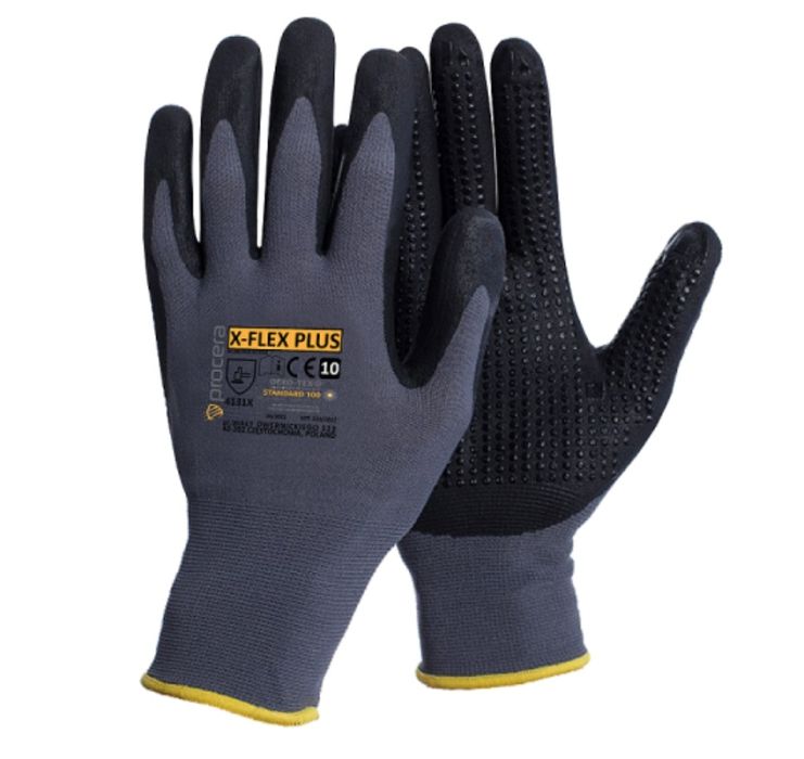 Rękawice robocze powlekane nitrylem X-Flex Procera rozmiar 10