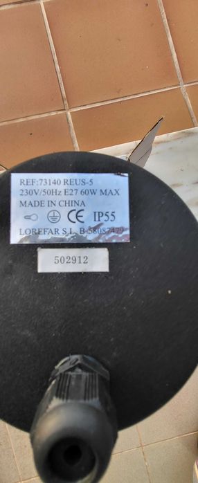 3 Focos de chão exterior novos na caixa + 1 de oferta (partido)