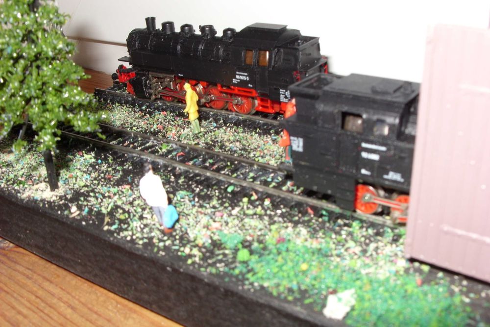 TT diorama parowozownia eksozytor