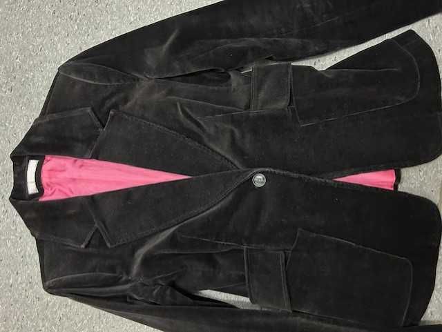 Blazer Bel Air com Forro Rosa e Patch Pop-Art – Tamanho M