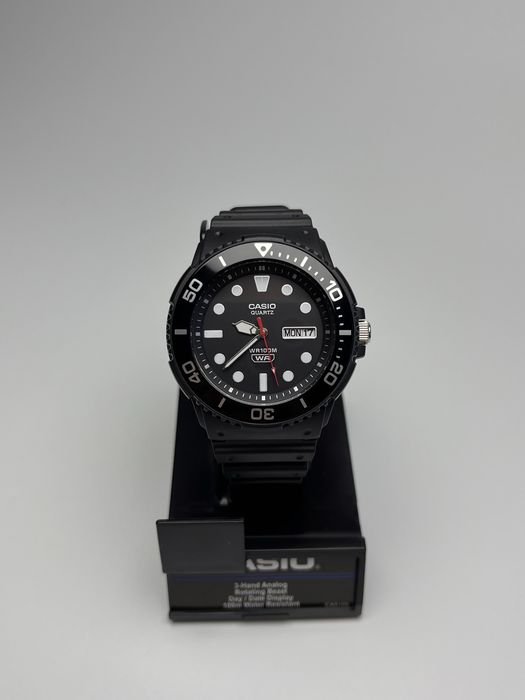 Casio mrw 230h, чорний чоловічий годинник касіо, casio mrw-230h-1e1vcf
