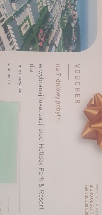 Holiday Park & Resort sprzedam Voucher 7 dni apartament