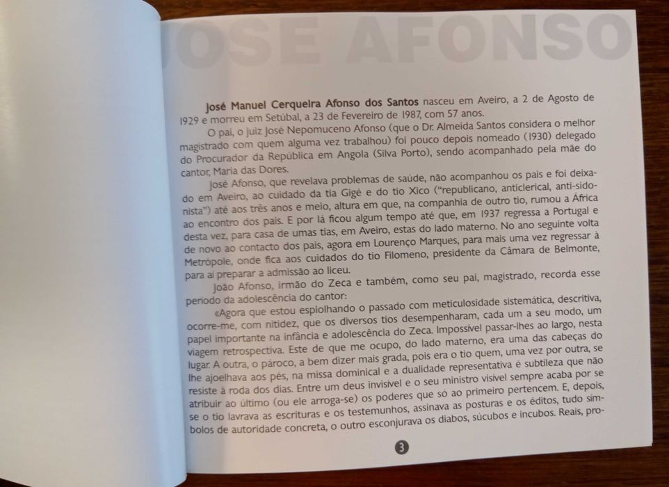 José Niza	- - - - -		José Afonso	- - - - -	Livreto
