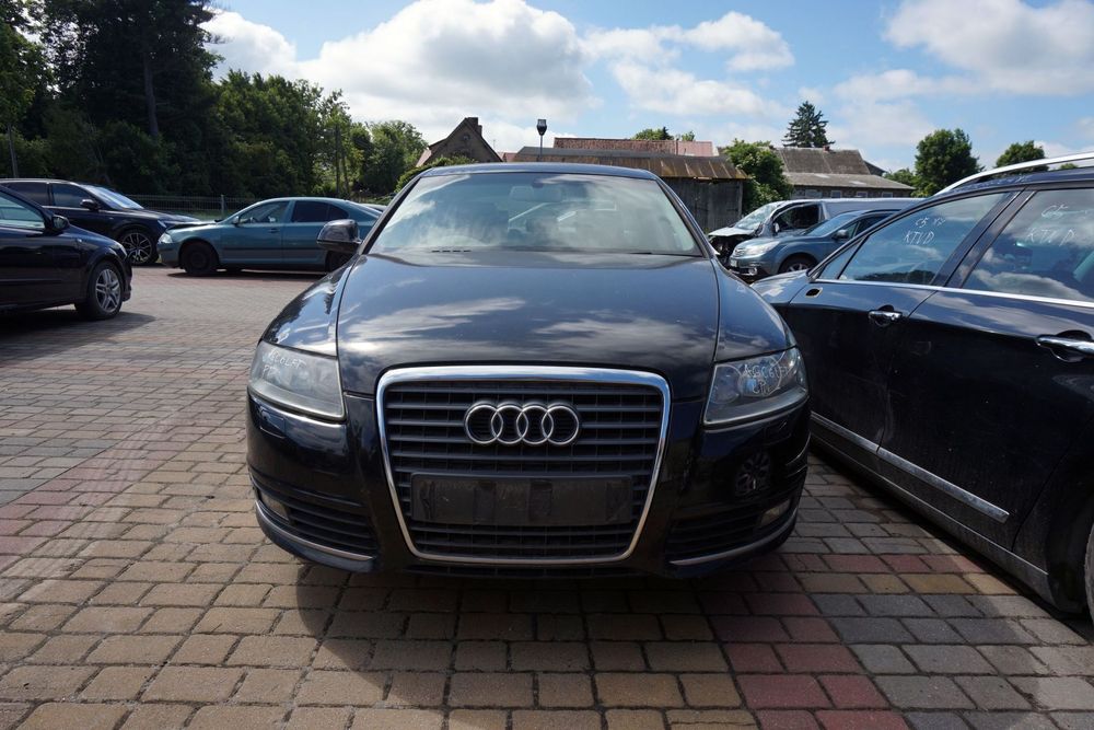 MASKA ZDERZAK BŁOTNIKI LAMPY A6 C6 LIFT LY9B  AUDI 2008-2011 CZARNY PRZÓD KOMPLETNY