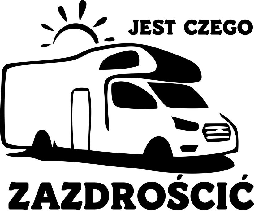 NN41 Naklejka KAMPER jest czego zazdrościc
