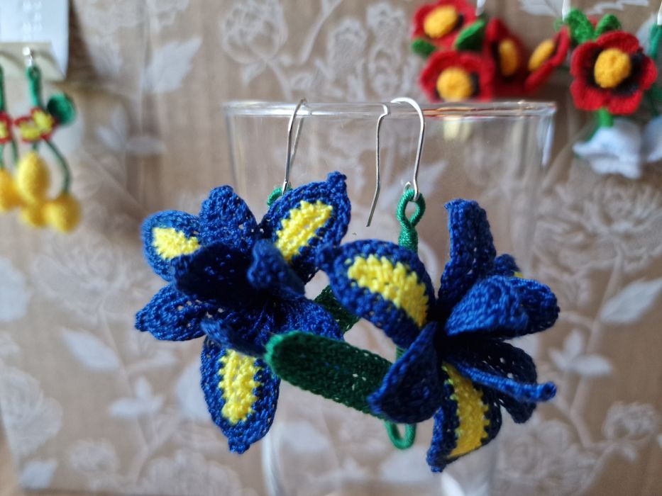Kolczyki handmade lilie