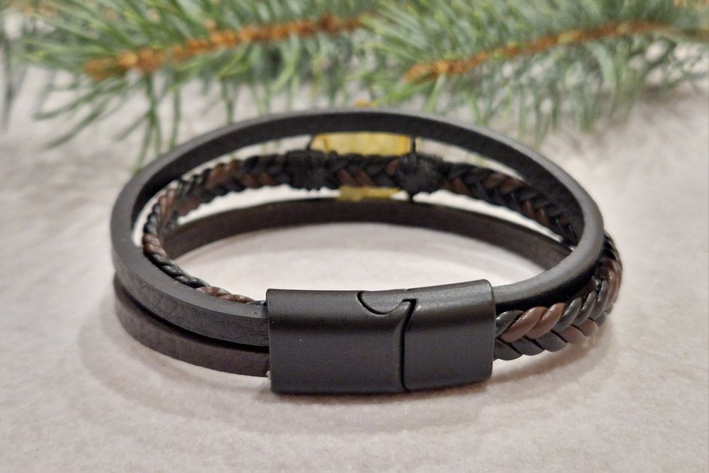 Bransoletka z bursztynem