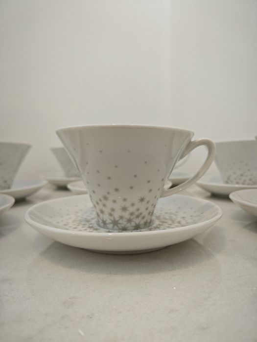 Conjunto de 8 chávenas chá SPAL porcelanas