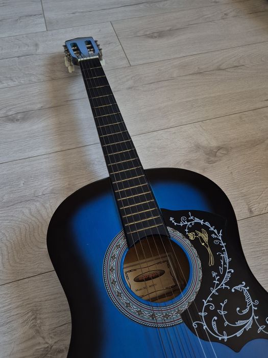 Niebieska gitara Craftman