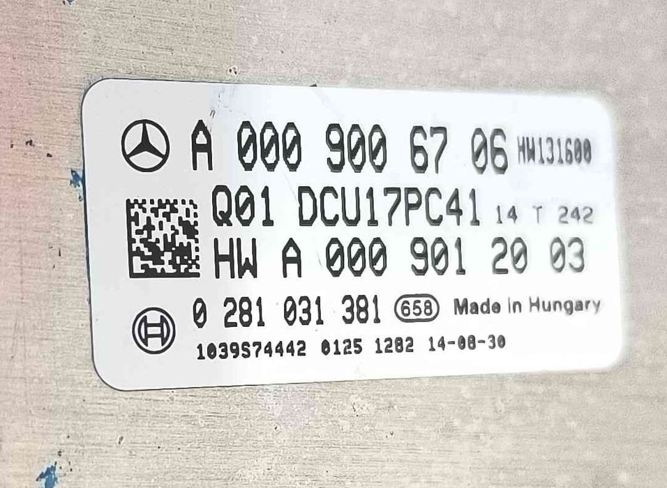 Centralina Adblue A0009006706 - MERCEDES-BENZ C-CLASS