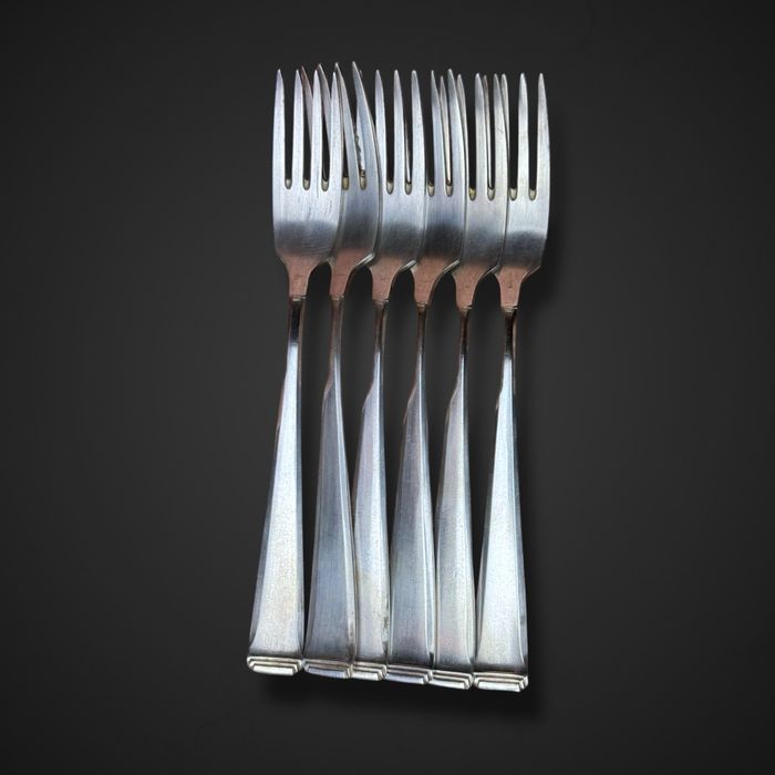 Bracia HENNEBERG zestaw sztućców dla 6os. Styl art deco B51/01056