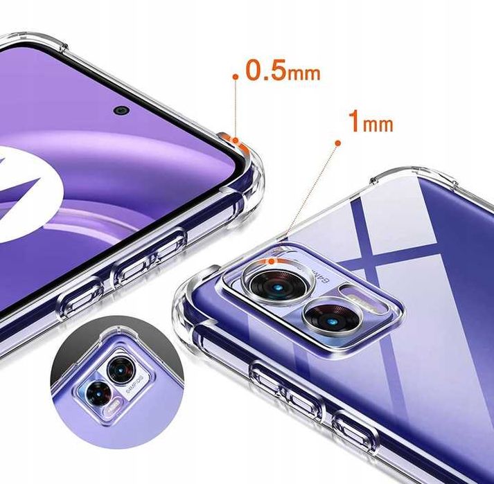 Etui Anti-Shock do Motorola Edge 30 Neo + Szkło Hartowane