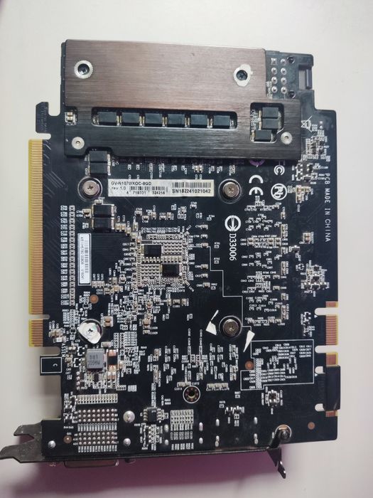 GeForce Gigabyte Mini 1070 Oc 8 Gb НА ЗАПЧАСТИ