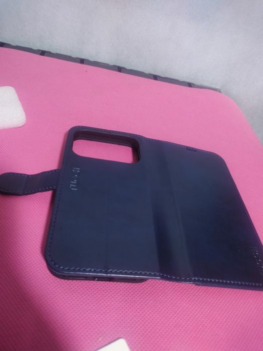 Etui Skórzane TUCCH Portfel Magnes RFID do iPhone 13 / 14 | Nowe Blue