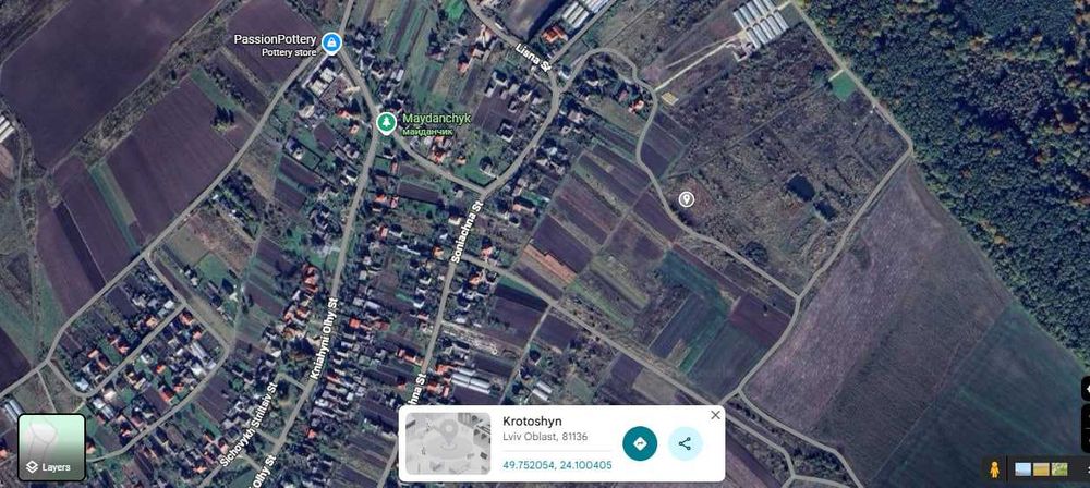 Земля /продаж/Будівництво/Кротошин / Львівська обл./Пустомитівський рн