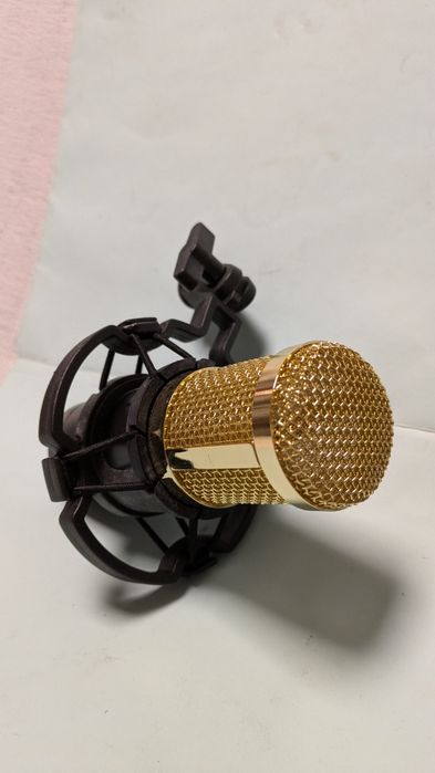 Microfone com suporte