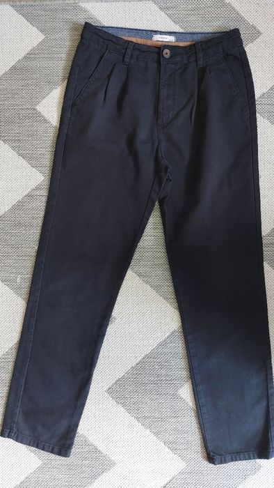 Strukturalne spodnie chino z paskiem, chłopięce,   164 cm, Reserved