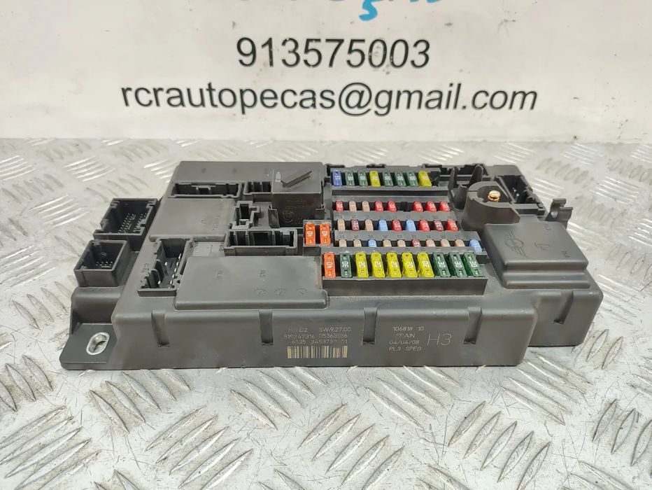 TAMPA CAIXA FUSÍVEIS RELÉS SAM BSI MINI COOPER R56 61353453739 3453739