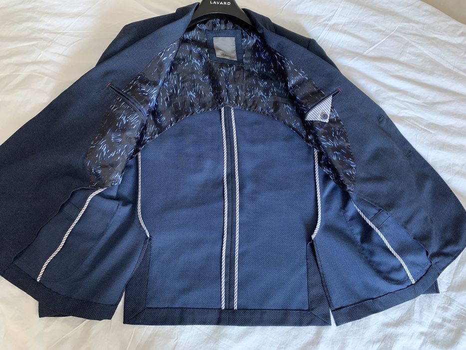 Marynarka męska letnia M/L S.Olivier Premium granatowa
