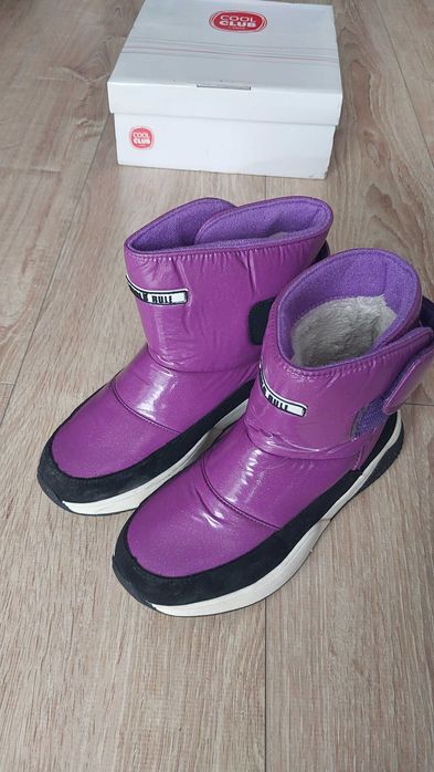 Buty zimowe dziewczęce. Rozm 35. Stan bdb.
