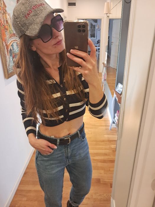 Zara krotki sweter wiskoza