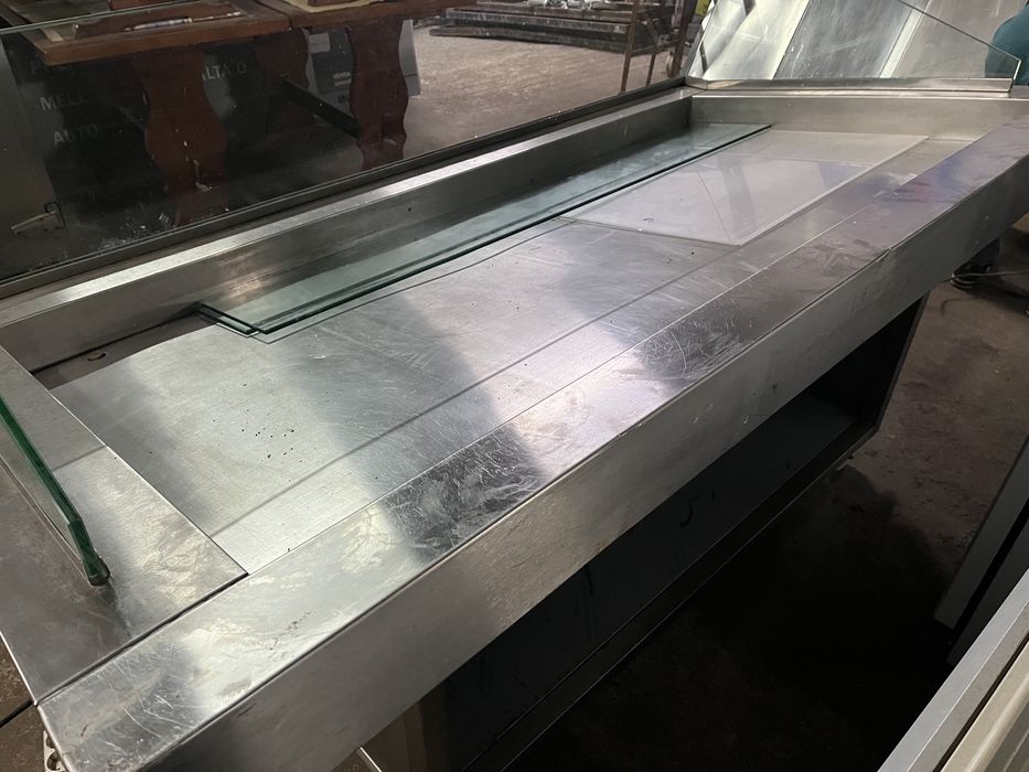 Expositor em inox para Peixe 2.00mt x 1.00mt