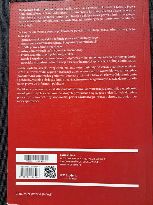 Książka Prawo Adminstracyjne.