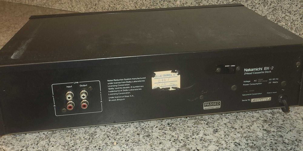 leitor cassettes Nakamichi BX - 2